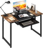 47 Inch Computer Office Desk with Keyboard Tray